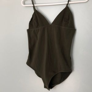 Urban outfitters olive green body suit